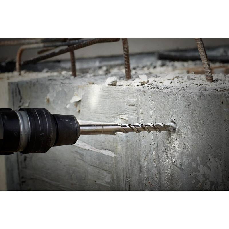 Broca de carburo SDS-MAX de 4 cortes de 9/16 pulg. x 21 pulg. Milwaukee - 48-20-8412