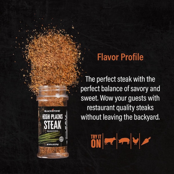 Blackstone Blackstone High Plains Steak Seasoning BBQ Seasoning 6.2 oz - 4226