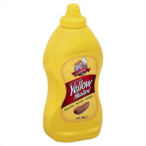 Woebers WOEBER MUSTARD YELLOW-24 OZ -Pack of 12 - 255986