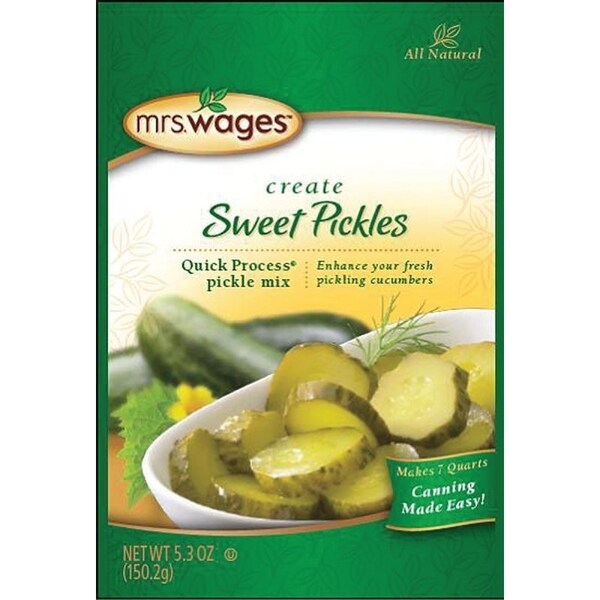 Mrs. Wages Sweet Pickle Mix, 5.3 oz Pouch - W624-J7425