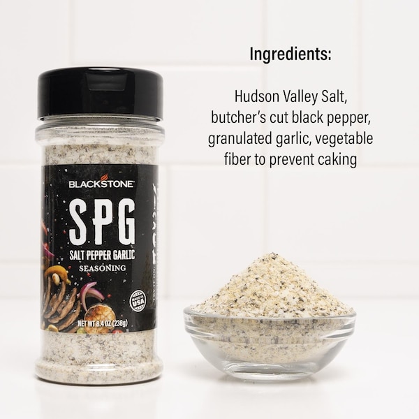 Blackstone Blackstone SPG Salt PepperGarlic BBQ Seasoning 8.4 oz - 4229