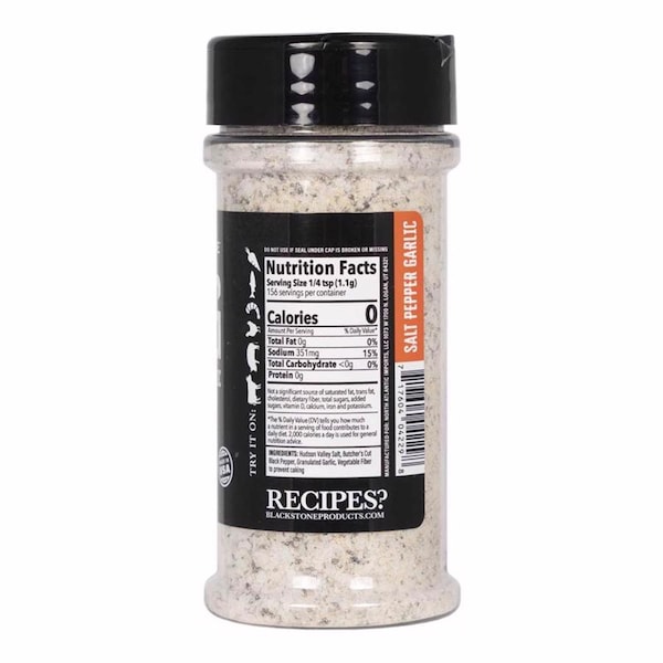 Blackstone Blackstone SPG Salt PepperGarlic BBQ Seasoning 8.4 oz - 4229