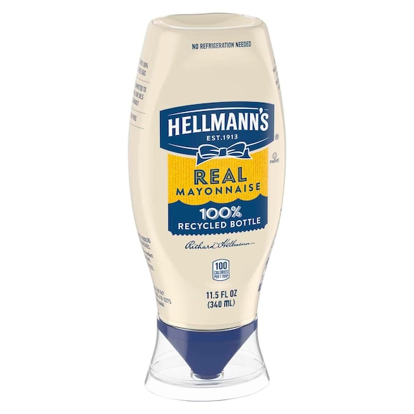 Hellmanns Mayonnaise Real Mayonnaise-Squeeze Bottle 11.5 fl. oz., PK12 - 84137049