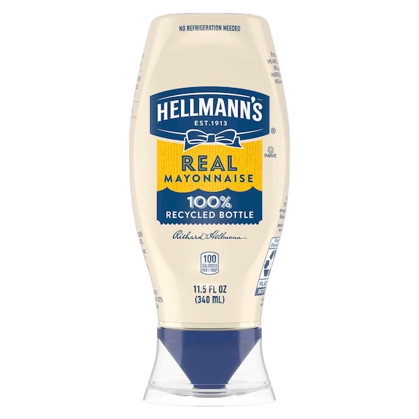 Hellmanns Mayonnaise Real Mayonnaise-Squeeze Bottle 11.5 fl. oz., PK12 - 84137049