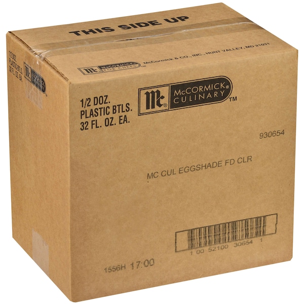 Mccormick McCormick Eggshade Food Color 1 qt. Bottle, PK6 - 930654