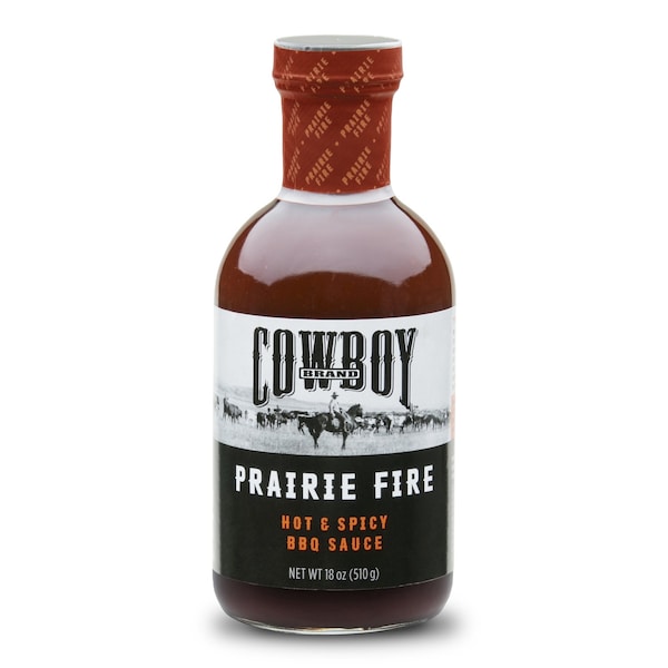 Cowboy Charcoal Cowboy Prairie Fire Hot and Spicy BBQ Sauce 18 oz - 83603