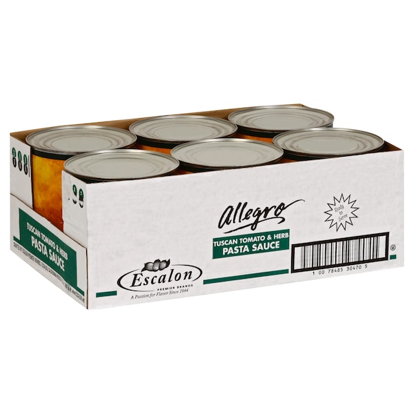 Allegro Tuscan Tomato & Herb 105 oz., PK6 - 10078485304705