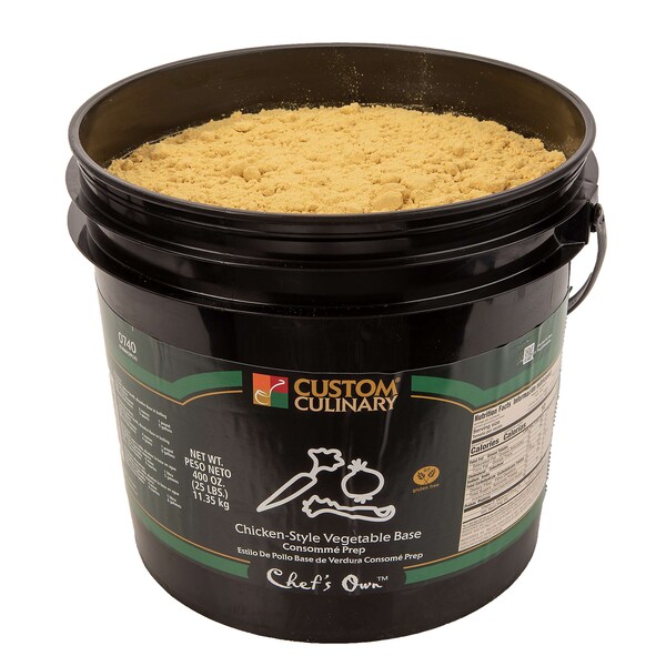 Chefs Own Chef's Own Chicken-Style Vegetable Consomme Vegan Base 25lbs - 07406FCFP