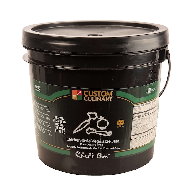 Chefs Own Chef's Own Chicken-Style Vegetable Consomme Vegan Base 25lbs - 07406FCFP
