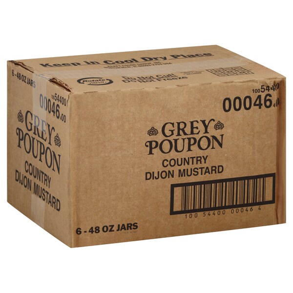 Grey Poupon Mustard Country Dijon 3lbs, PK6 - 10054400000464