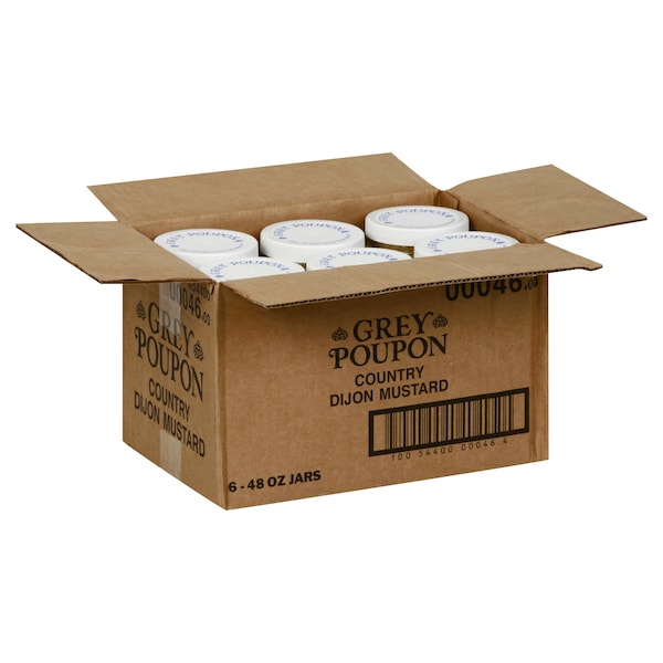 Grey Poupon Mustard Country Dijon 3lbs, PK6 - 10054400000464
