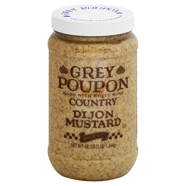 Grey Poupon Mustard Country Dijon 3lbs, PK6 - 10054400000464