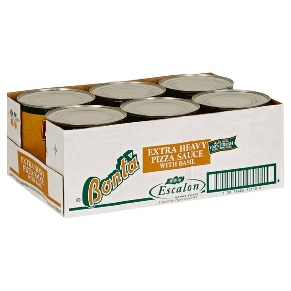 Bonta Pizza Sauce Fancy Basil 107 oz., PK6 - 10078485301100