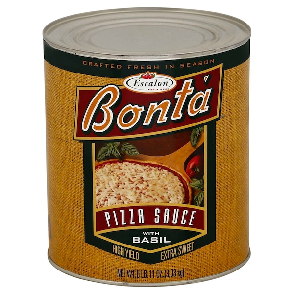 Bonta Pizza Sauce Fancy Basil 107 oz., PK6 - 10078485301100