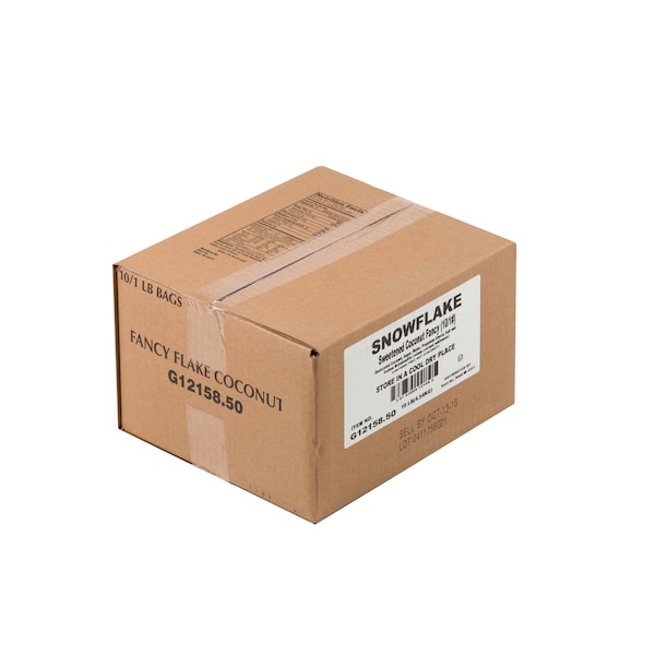 Snowflake Coconut Fancy Shred Sweetened 1lbs, PK10 - G12158.50