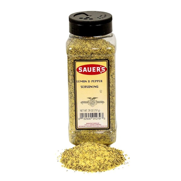 Sauer Sauer Lemon & Pepper Seasoning 26 oz. Bottle, PK6 - 01279