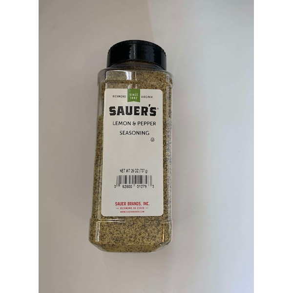Sauer Sauer Lemon & Pepper Seasoning 26 oz. Bottle, PK6 - 01279