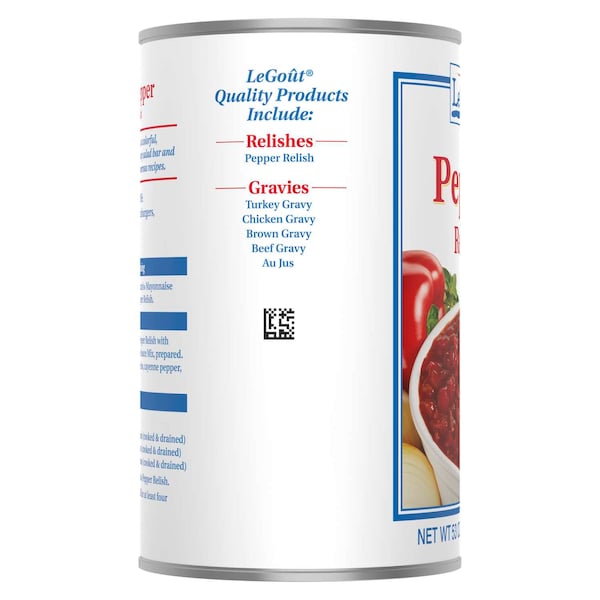 Legout Legout Relish Dressings/Condiments 53 oz. Can, PK6 - 3750075829