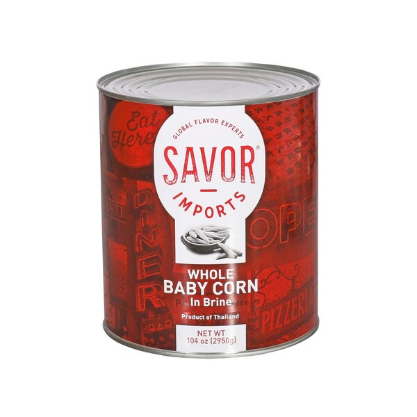 Savor Imports Savor Imports Whole Baby Corn, PK900 - 352633