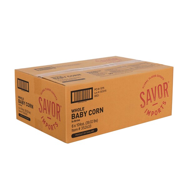 Savor Imports Savor Imports Whole Baby Corn, PK900 - 352633