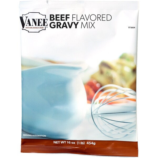 Vanee Vanee Beef Flavored Gravy Mix 16 oz. Bags, PK8 - 4610-816-VAN