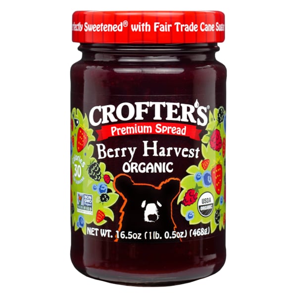 Crofters Organic Spread Premium Harvest Berry 16.5 oz., PK6 - 60067275006559