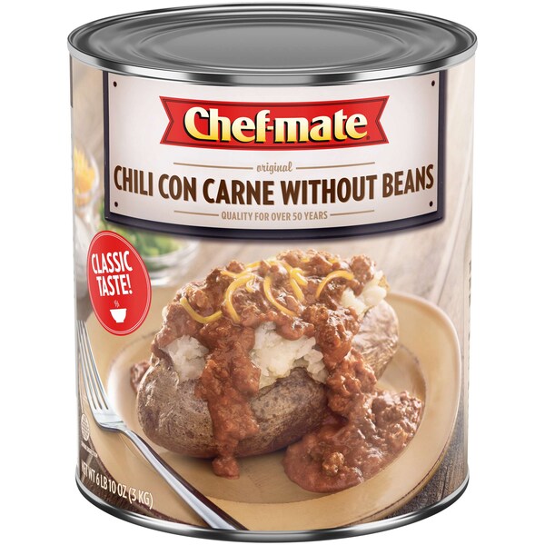 Chef-Mate Chef-Mate Original Carne Chili Without Beans 6.614lbs Can, PK6 - 10050000050885