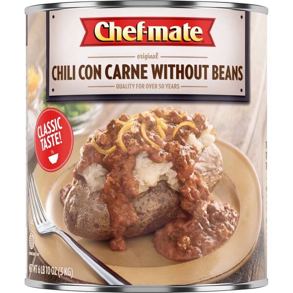Chef-Mate Chef-Mate Original Carne Chili Without Beans 6.614lbs Can, PK6 - 10050000050885