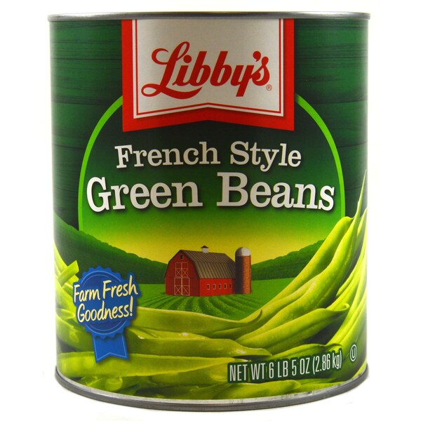 Libbys Libby French Style Green Bean 101 oz., PK6 - F003710093443