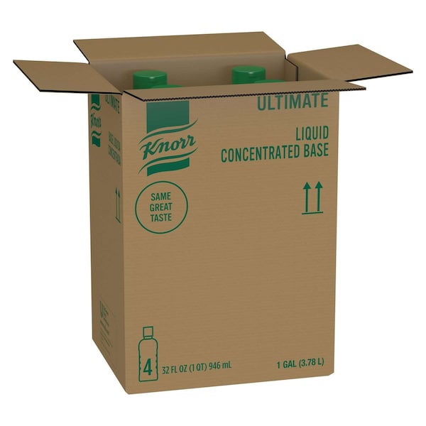 Knorr Bases/Bouillions Liquid Concentrated Vegetable Base 32 fl. oz., PK4 - 84114545
