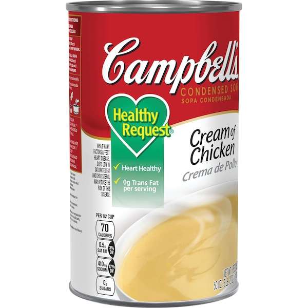 Campbells Condensed Soup Healthy Request Cream Chicken Soup 50 oz., PK12 - 000004143