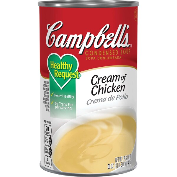 Campbells Condensed Soup Healthy Request Cream Chicken Soup 50 oz., PK12 - 000004143