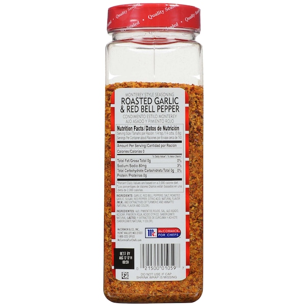 Lawrys Lawry's Roasted Garlic & Red Bell Pepper 21 oz., PK6 - 900335416