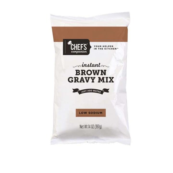 Chefs Companion Chefs Companion Low Sodium Brown Gravy Mix 14 oz., PK8 - 57774