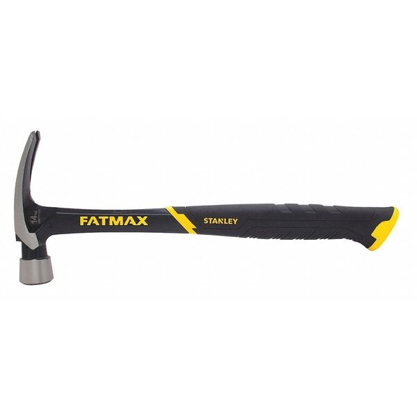 Stanley 14 oz Straight Claw Hammer Hammer, 14 1/4 in L Fiberglass Handle, Steel Head - FMHT51305