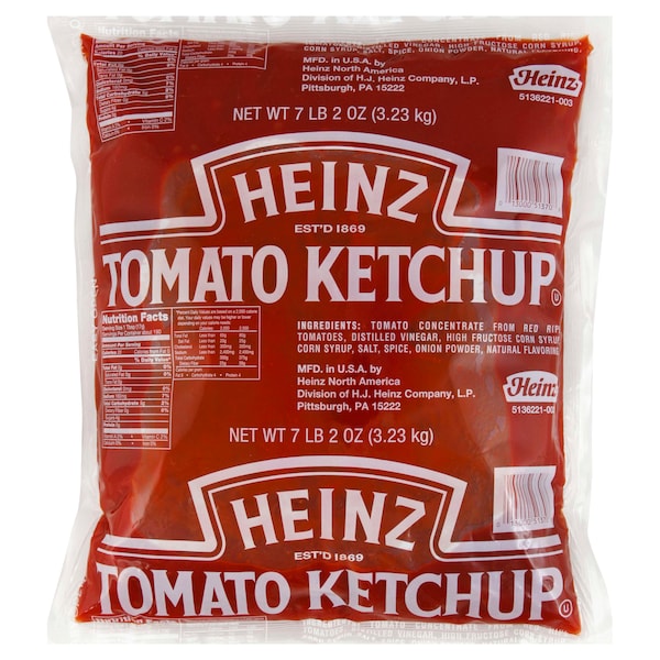 Heinz Heinz Tomato Ketchup Pouch 7.125lbs, PK6 - 10013000513705