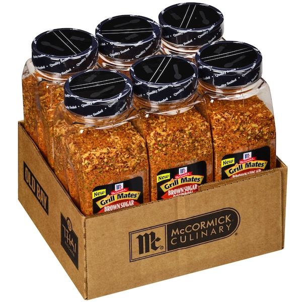 Mccormick Grill Mates Brown Sugar Bourbon Seasoning 27 oz. Container, PK6 - 901319593