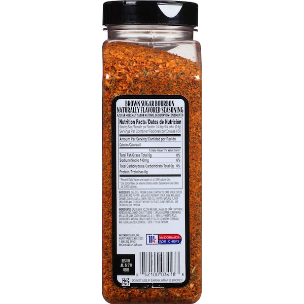 Mccormick Grill Mates Brown Sugar Bourbon Seasoning 27 oz. Container, PK6 - 901319593