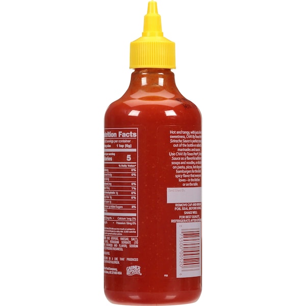 Texas Pete Texas Pete Cha Sriracha Sauce 18 oz. Bottles, PK12 - 1.00520