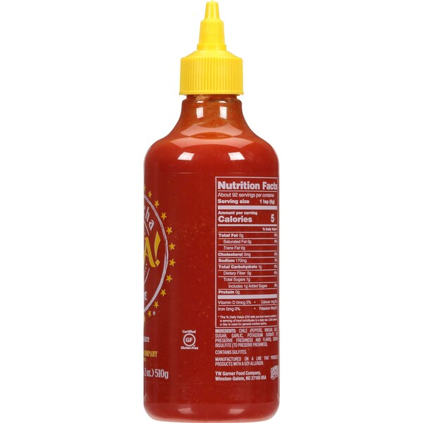 Texas Pete Texas Pete Cha Sriracha Sauce 18 oz. Bottles, PK12 - 1.00520