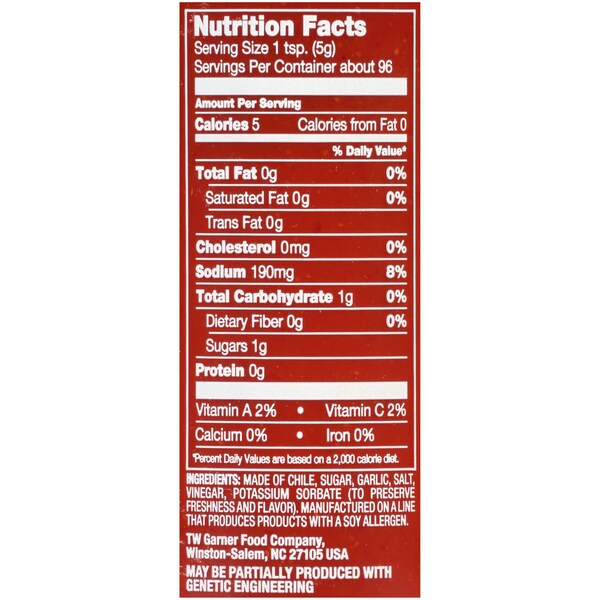 Texas Pete Texas Pete Cha Sriracha Sauce 18 oz. Bottles, PK12 - 1.00520