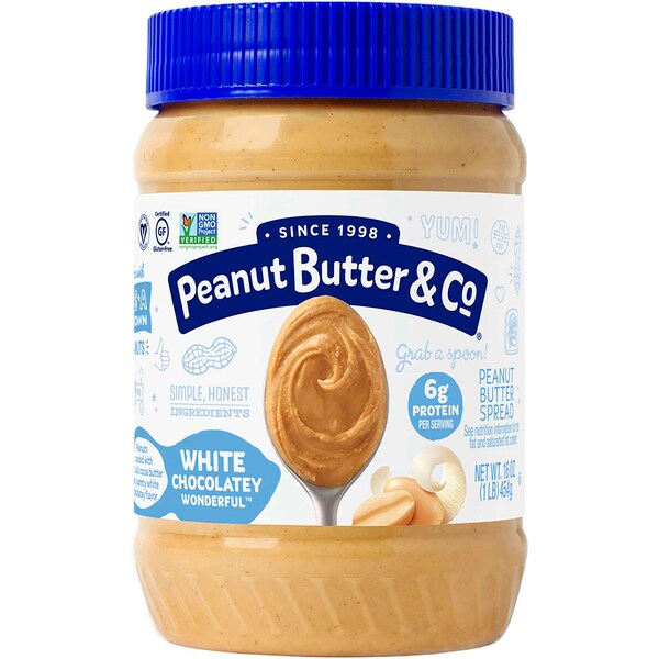 Peanut Butter & Co White Chocolate Wonderful Peanut Butter 16 oz., PK6 - 17010005