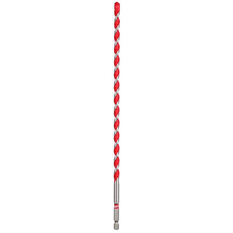 Broca de martillo de carburo de 5/16 pulg. x 10 pulg. x 12 pulg. Milwaukee para concreto, piedra, perforación de albañilería - 48-20-9017