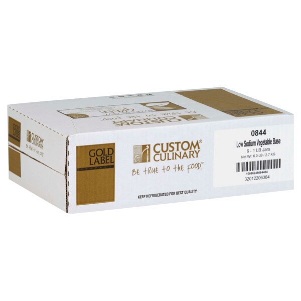 Gold Label Gold Label Added Low Sodium Vegan Vegetable Base Paste 1lbs Tub, PK6 - 08441EGLD