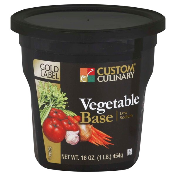 Gold Label Gold Label Added Low Sodium Vegan Vegetable Base Paste 1lbs Tub, PK6 - 08441EGLD