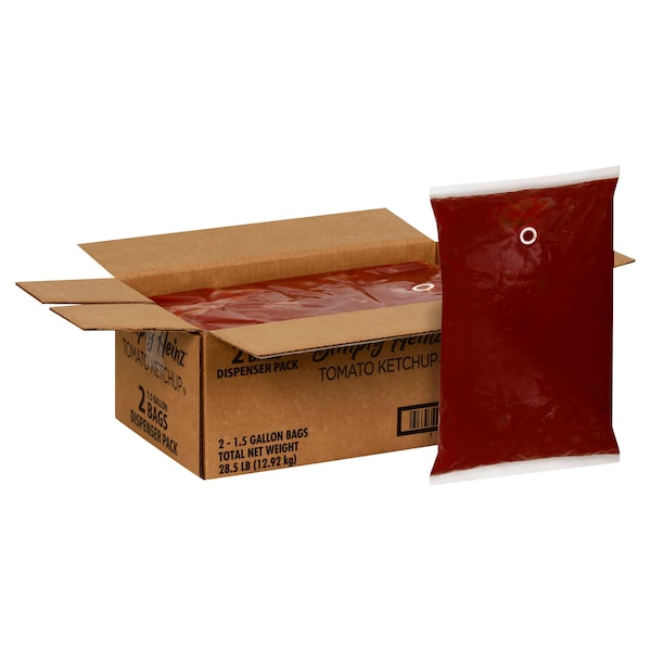 Heinz Simply Heinz Pack Ketchup 1.5 gal. Bag, PK2 - 10013000515563