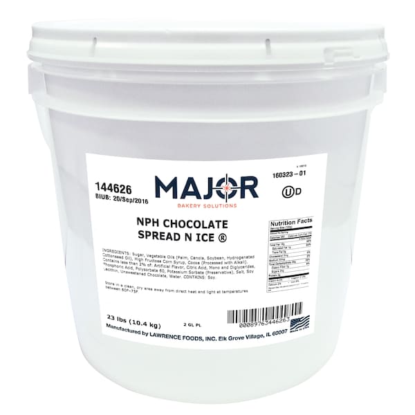 Major Bakery Solutions Major Bakery Solutions Nph Chocolate Spread-N-Ice 23lbs - 144626