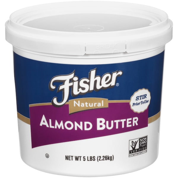 Fisher Fisher Natural Almond Butter 80 oz. Tub, PK2 - P28205