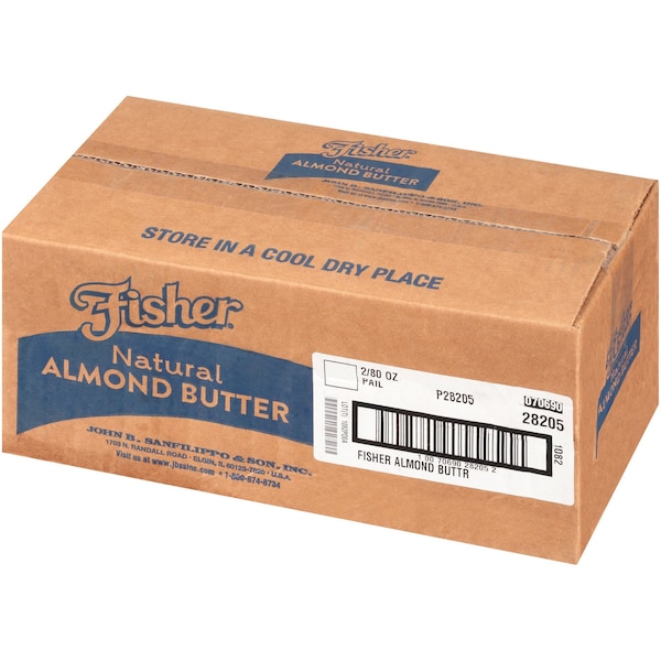 Fisher Fisher Natural Almond Butter 80 oz. Tub, PK2 - P28205