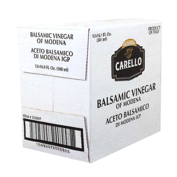 Savor Imports-Carello Savor Imports Balsamic Vinegar 20 Percent Must 16.9 oz., PK12 - 358897